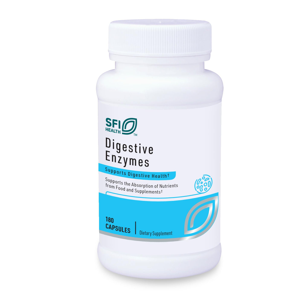 SFI Health Klaire Labs frontal del producto mostrando el frasco y beneficios