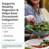 SFI Health cápsula junto a un plato para ilustrar uso con comidas y apoyo digestivo