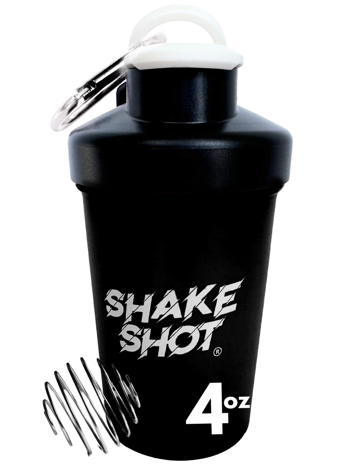 Shake Shot vista frontal negro con diseño compacto y mezcla rápida