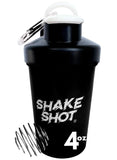 Shake Shot vista frontal negro con diseño compacto y mezcla rápida