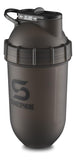 SHAKESPHERE vista frontal botella frosted black, diseño elegante y mezcla rápida