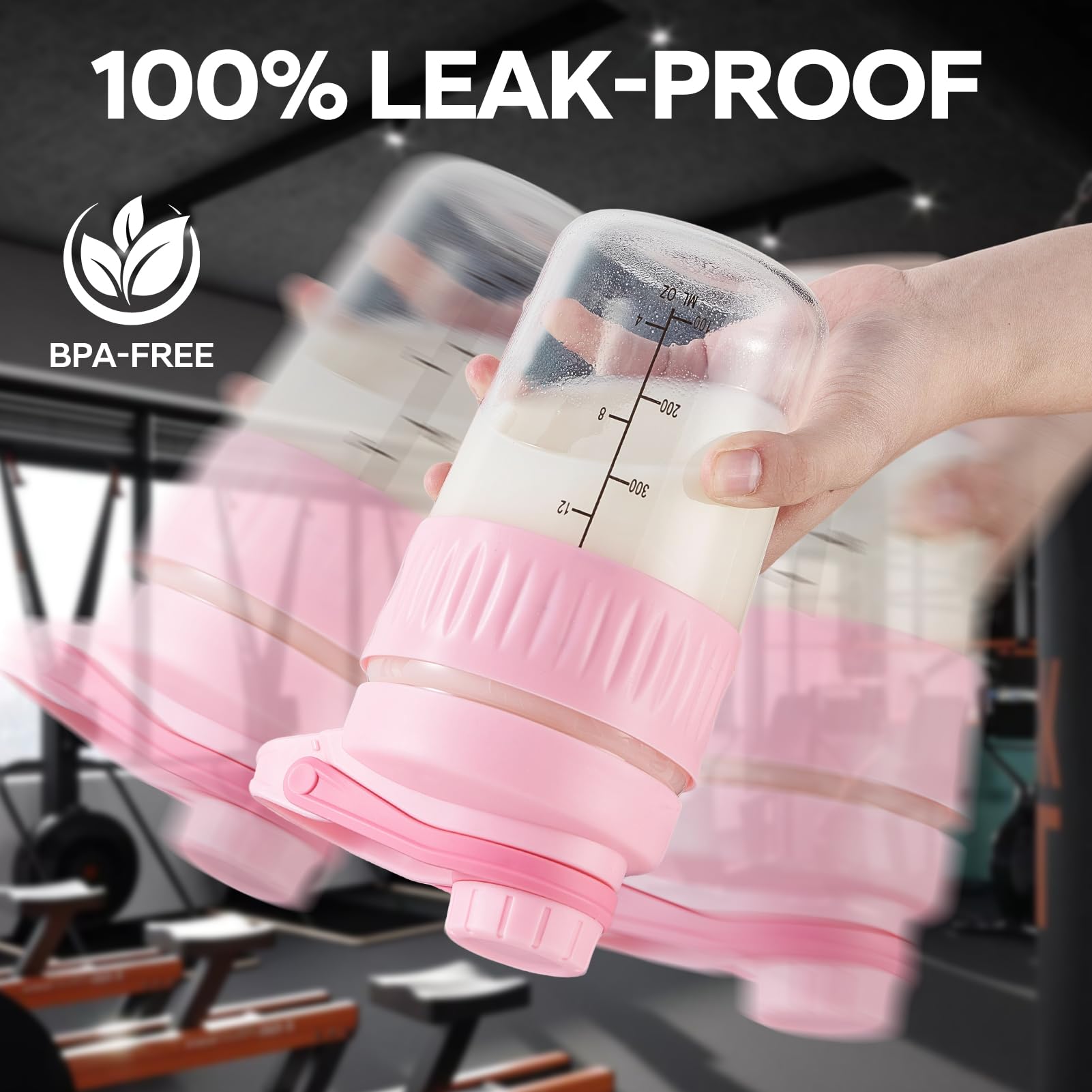 ShakeXpert agarre ergonómico en mano, transporte cómodo