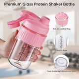 ShakeXpert vidrio borosilicato detalle, limpieza sin olores