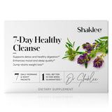 Shaklee empaque delantero del kit 7-Day Healthy Cleanse mostrando la marca y facilidad
