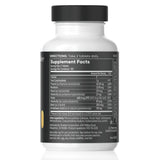 Shaklee B-Complex etiqueta lateral con información de dosificación y beneficios visibles