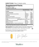 Shaklee B-Complex tabletas en primer plano destacando textura y tamaño fácil de tragar