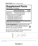 Shaklee interior de cápsula Optiflora DI con aspecto del contenido