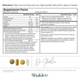 Shaklee sobres diarios abiertos para mañana y noche que facilitan la toma diaria