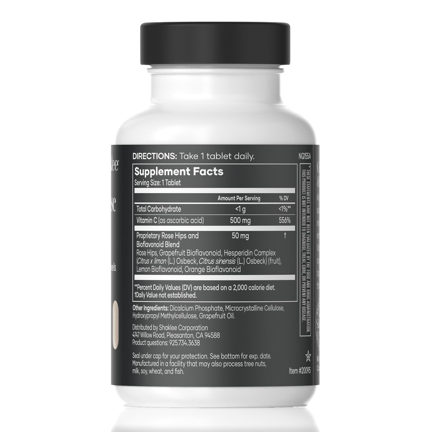 Shaklee tabletas dispuestas para ver tamaño y forma, fácil consumo
