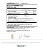 Shaklee detalle de textura de la tableta, liberación sostenida visible