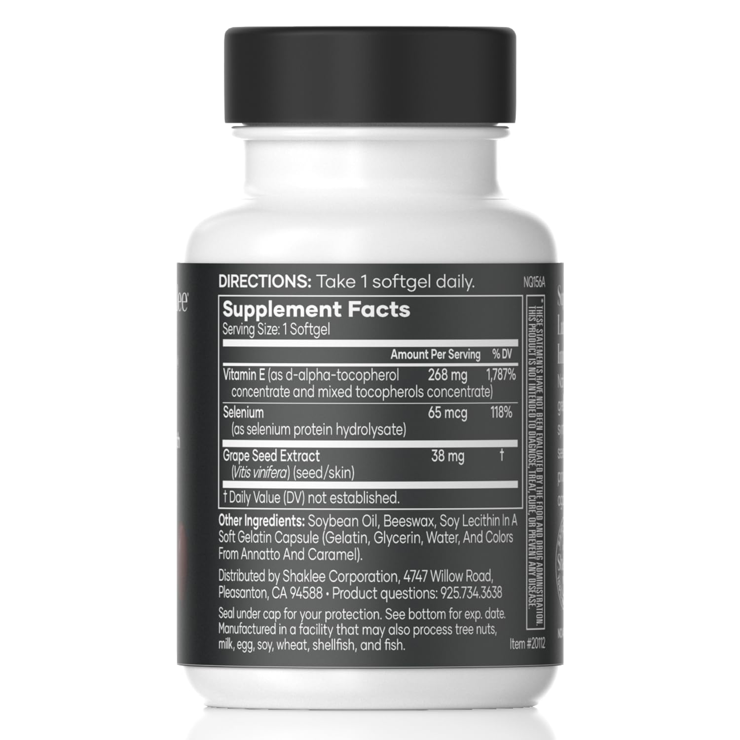 Shaklee Vita-E detalle de softgel resaltando textura y absorción rápida