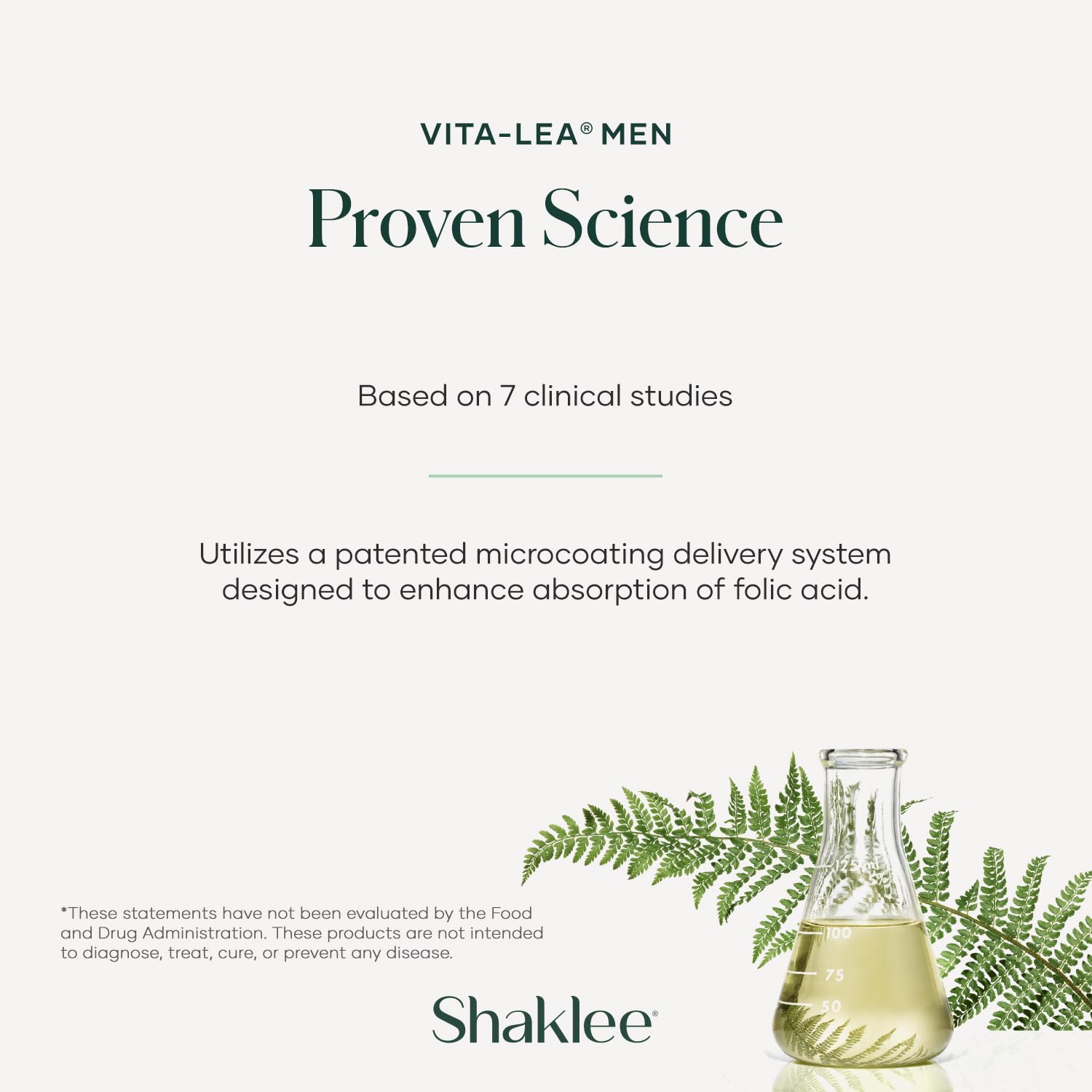 Comparación de tamaño de Shaklee Vita-Lea Men para visualizar escala real