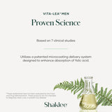 Comparación de tamaño de Shaklee Vita-Lea Men para visualizar escala real