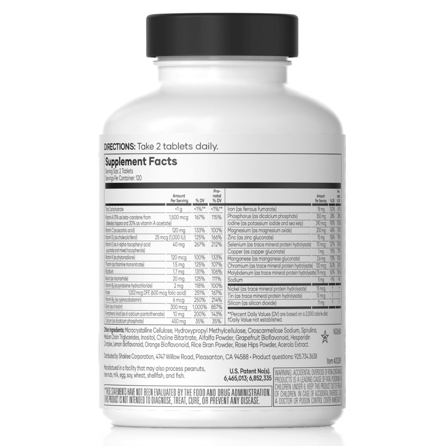 Shaklee Vita-Lea tabletas en mano para control de porciones rápido