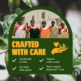 ShaktiMat etiqueta de algodón orgánico y certificación Fairtrade