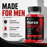 SHAPEMODE primer plano de gomita Horse Boost mostrando textura apetecible