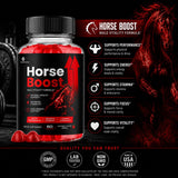 SHAPEMODE comparativa de tamaño de Horse Boost Gummies para control de dosis