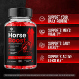 SHAPEMODE mano sosteniendo Horse Boost Gummies demostrando facilidad de uso