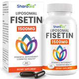 Sharoaid frasco frontal mostrando 1500 mg y 60 softgels, destaca potencia