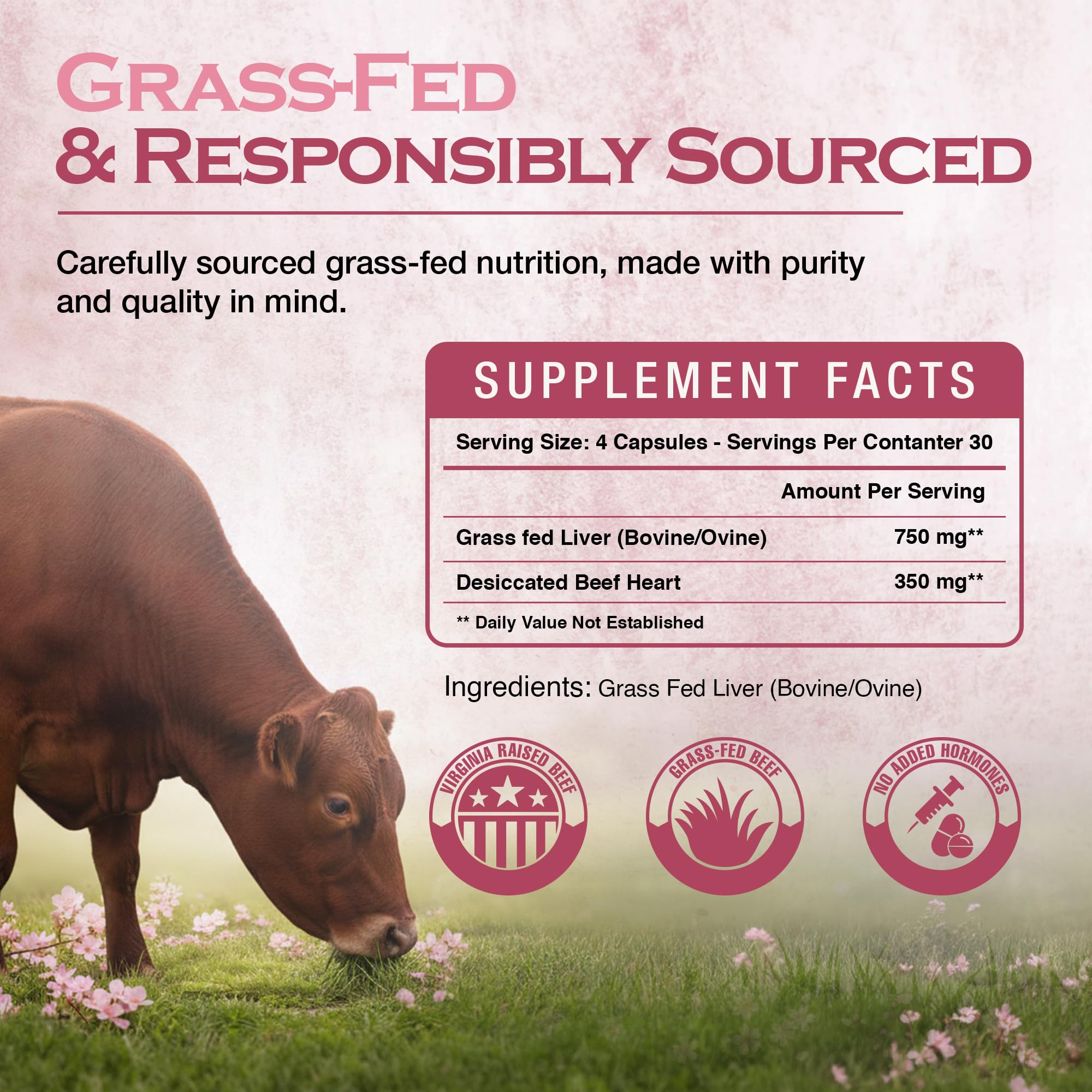 Shawneehaw Cattle, Co. etiqueta detallada mostrando información nutricional y transparencia
