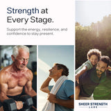 Sheer Strength Labs comparación de tamaño con moneda para ver la escala real