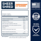 Sheer Strength Labs materias primas como capsaicina y rauwolscine en detalle