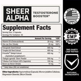Sheer Strength Labs botella abierta junto a vasos de agua para recordar la toma diaria