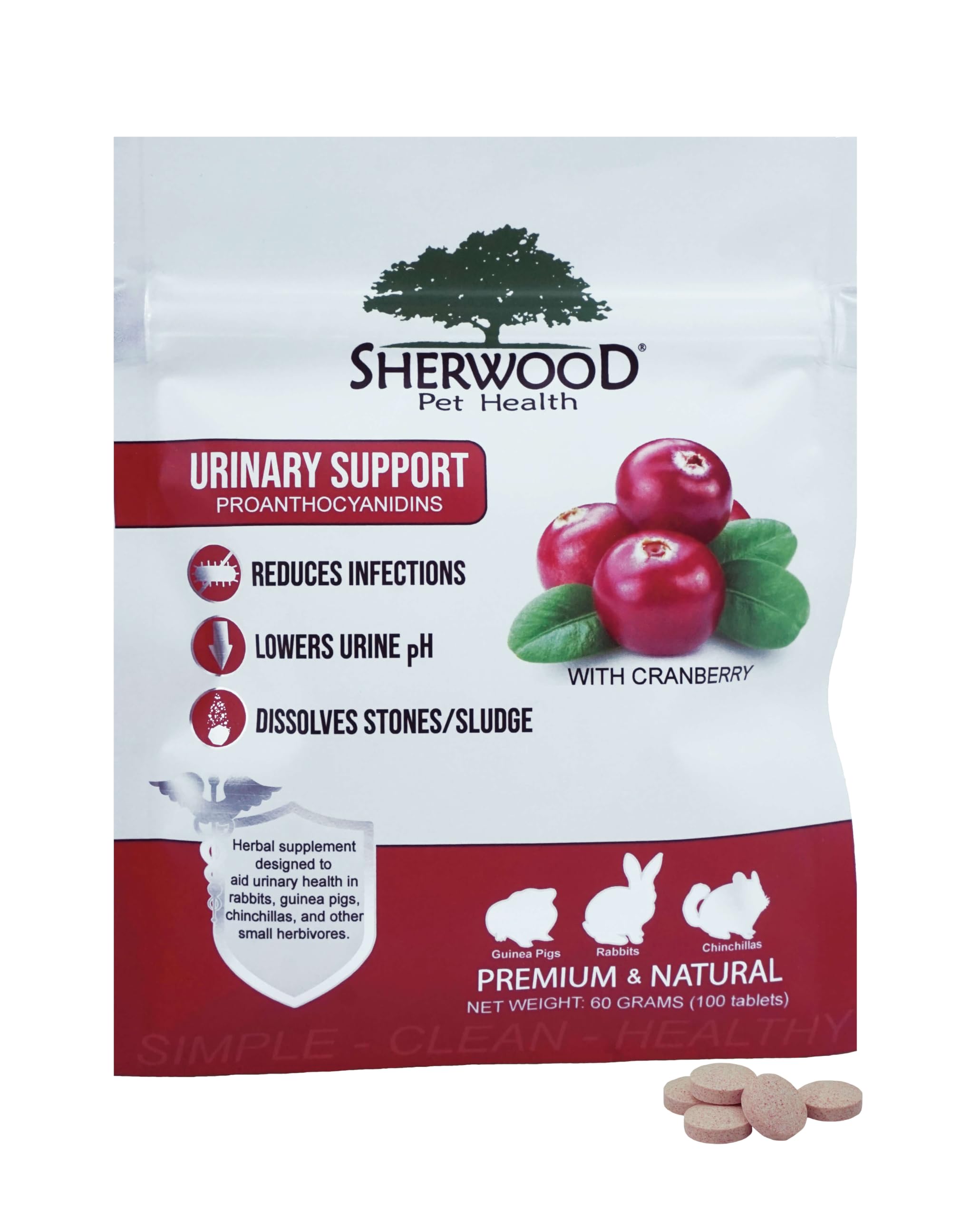 Sherwood Pet Health empaque frontal mostrando presentación y beneficios