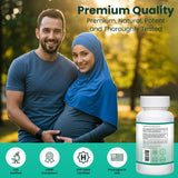 SHIFAA NUTRITION cápsula en platillo junto a omega-3 y vitaminas visibles