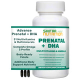 SHIFAA NUTRITION envase frontal mostrando 90 softgels y beneficios