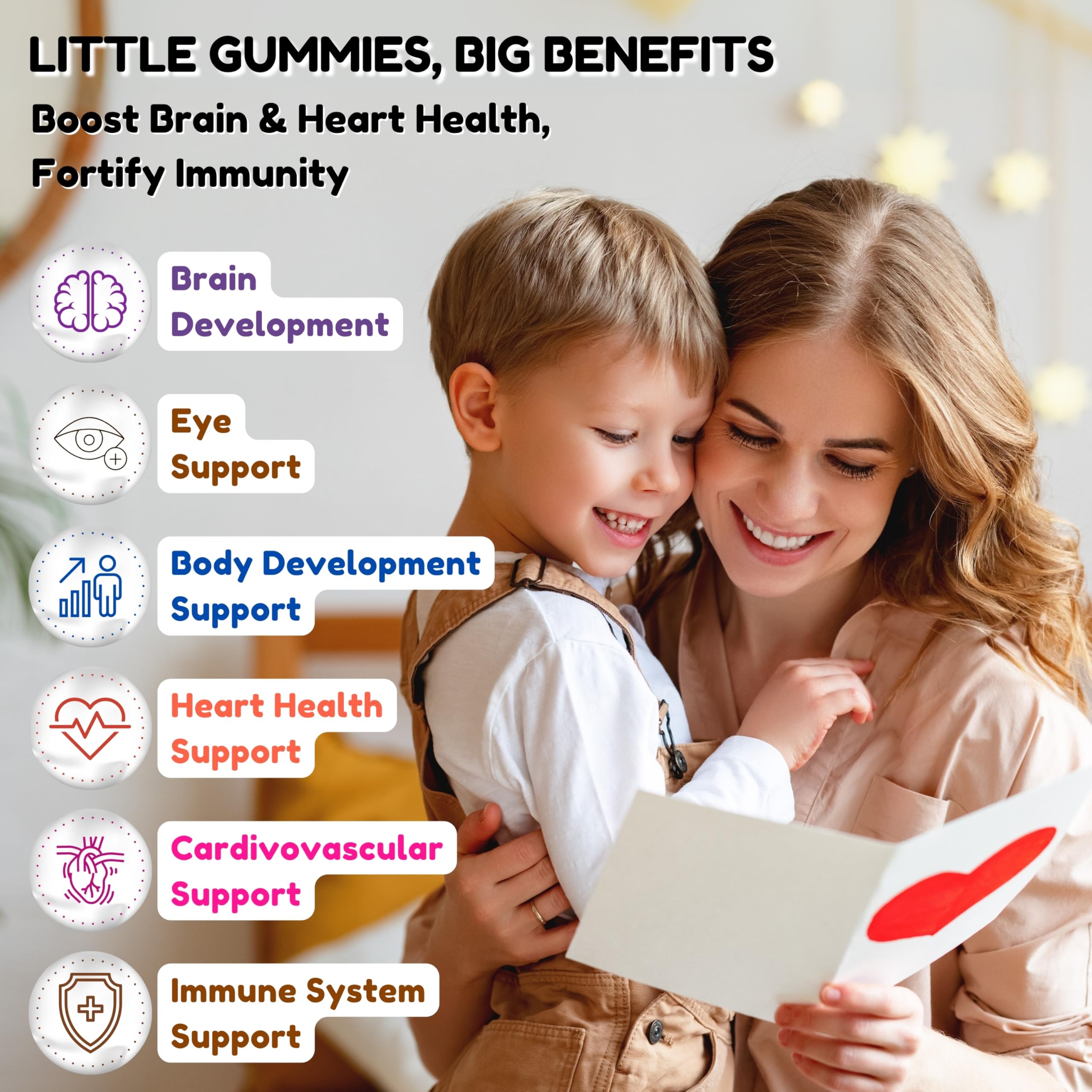SHIFAA NUTRITION gomitas en mano para comparar tamaño y dosificación