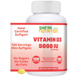 SHIFAA NUTRITION vista frontal del frasco que muestra el formato de 120 porciones