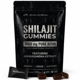 SHILAHEAL frasco frontal que muestra 60 gominolas y etiqueta clara