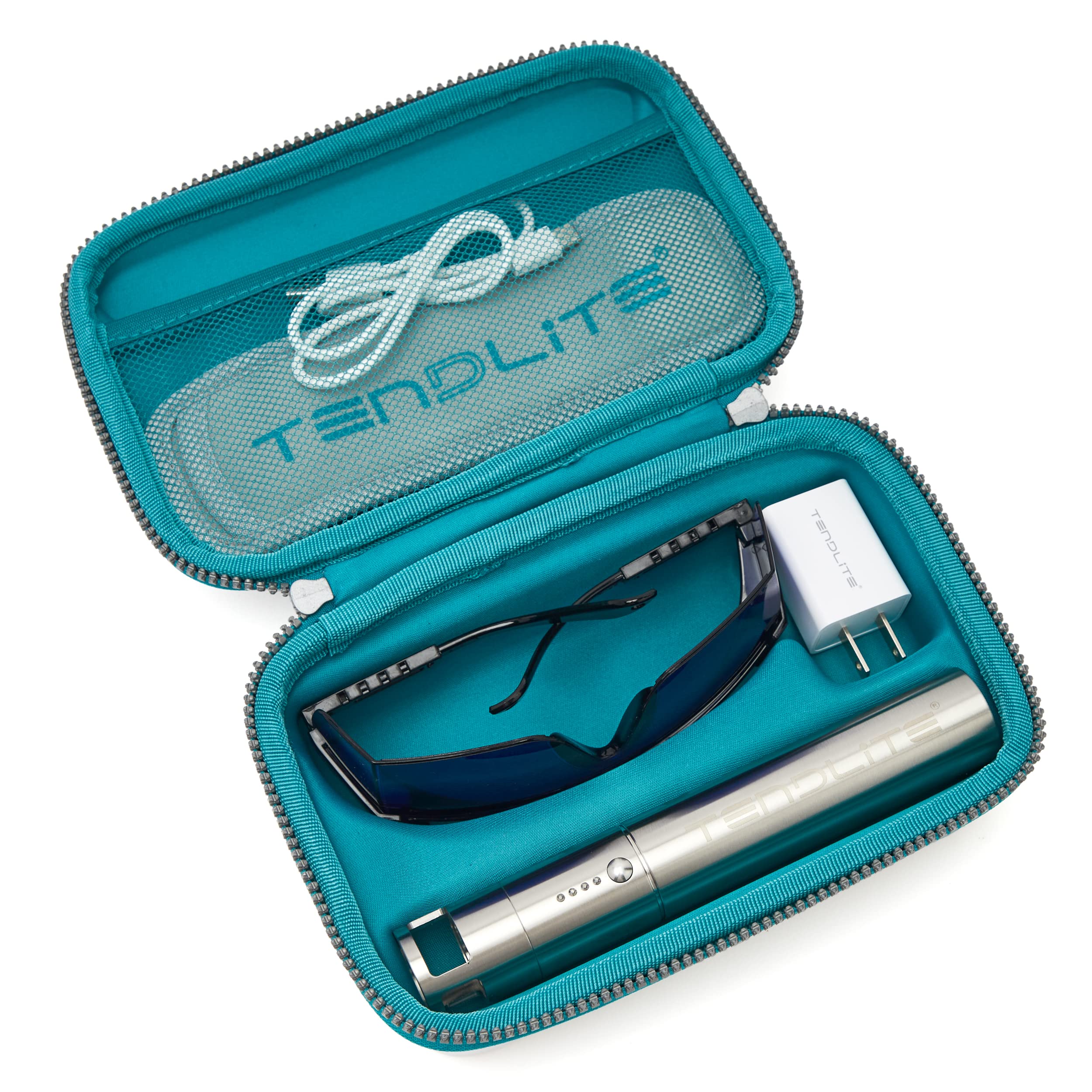SHINE Tendlite Pro junto a regla para comparar tamaño y facilidad de transporte
