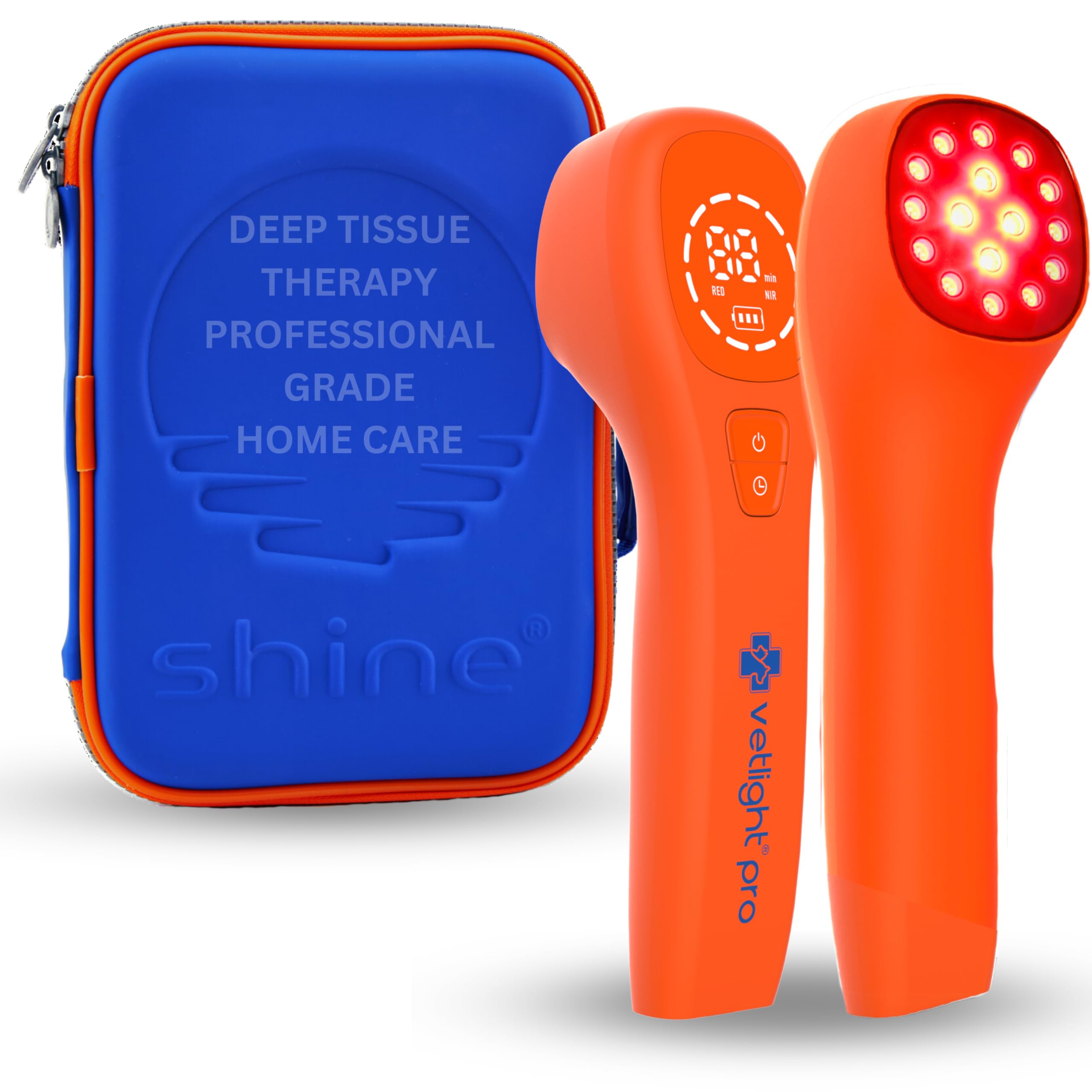 SHINE aplicando VetLight Pro en perro demostrando confort y confianza