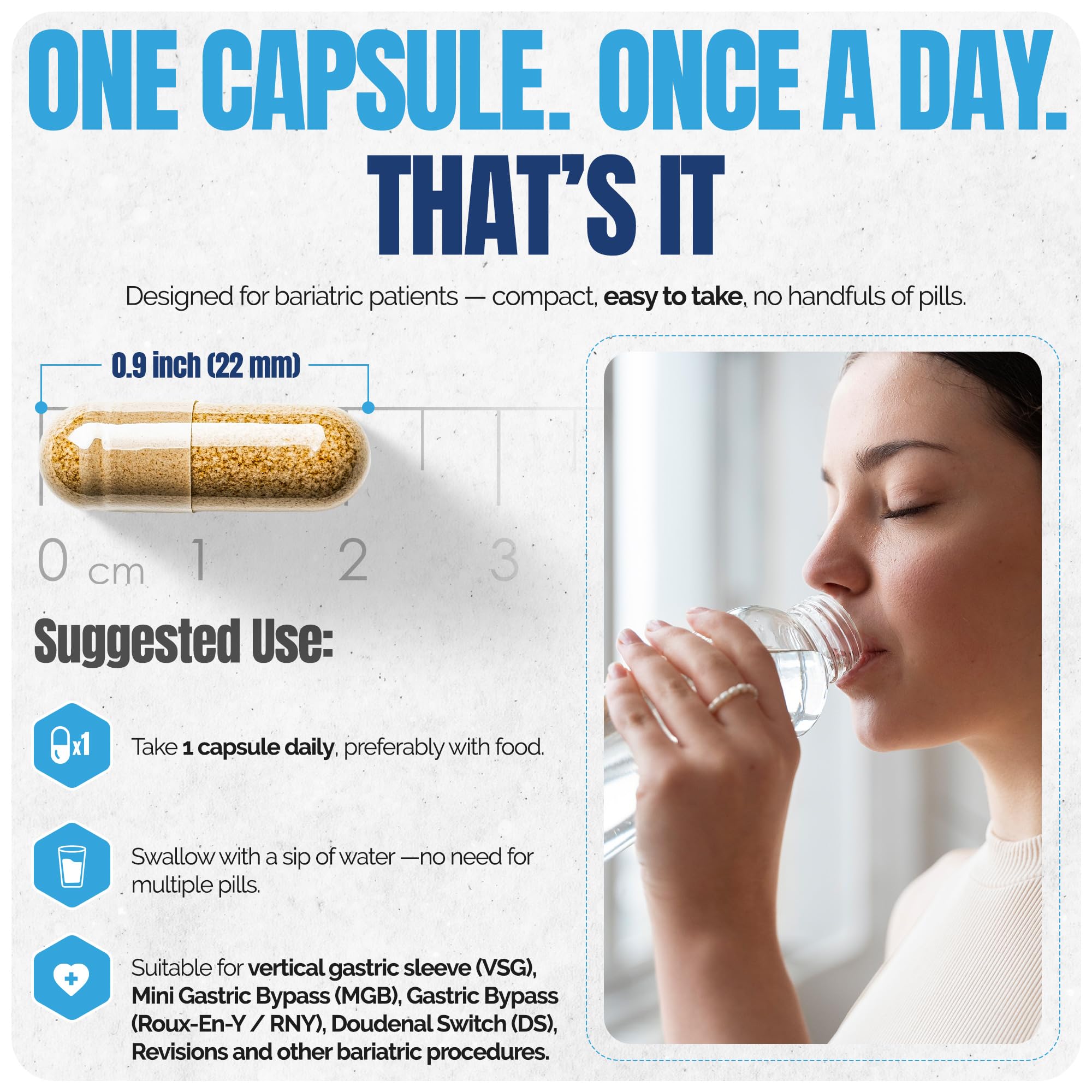 Shiny Leaf frasco en mano para comparar tamaño y porción