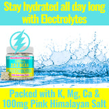 SHIZAM etiqueta con ingredientes y electrolitos visible para confianza