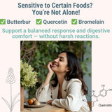 SHIZAM ingredientes naturales butterbur y ortiga en foco