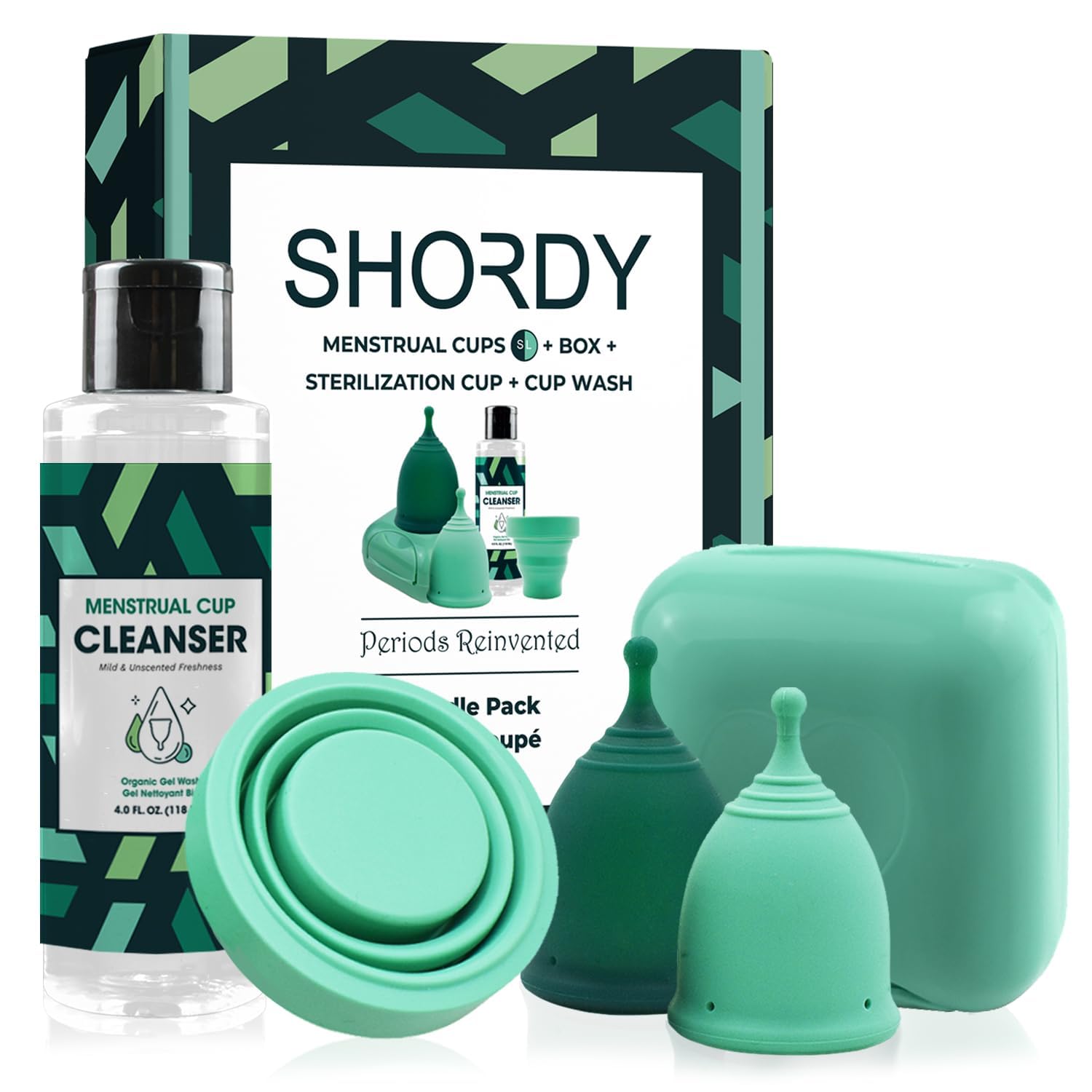 SHORDY kit frontal con copas, esterilizador y gel para inicio seguro