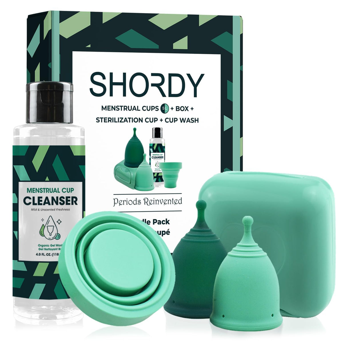 SHORDY kit frontal con copas, esterilizador y gel para inicio seguro