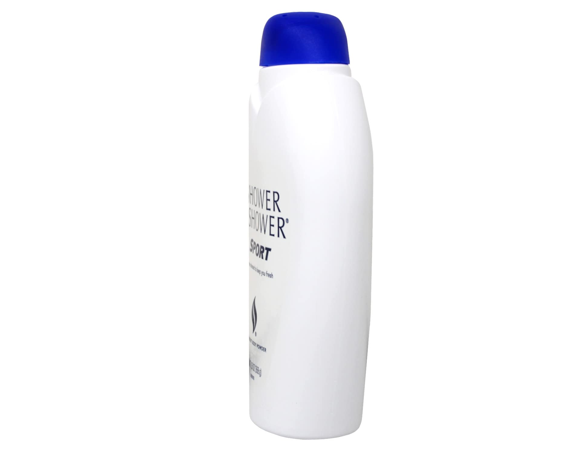 Shower To Shower junto a una regla muestra tamaño 13 oz práctico