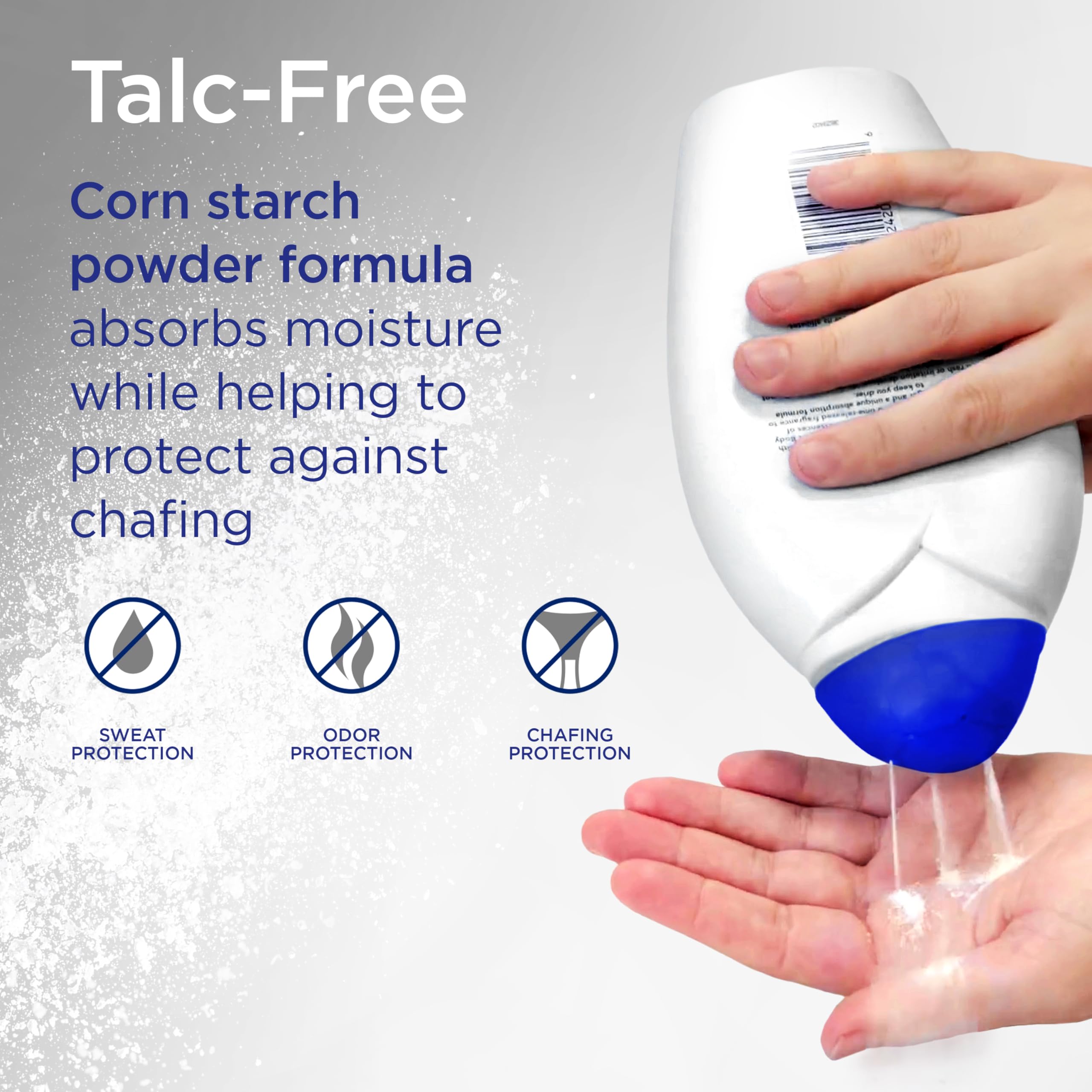 Shower To Shower tamaño comparativo con objeto cotidiano fácil de llevar