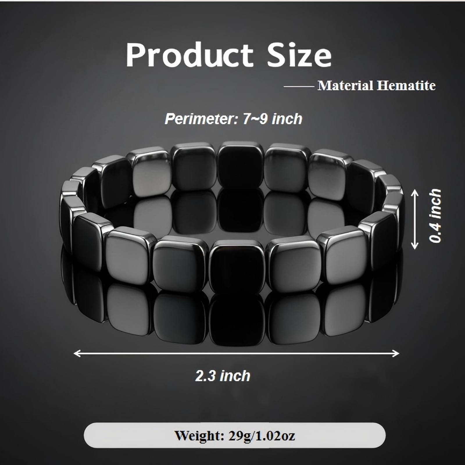 Shrandi primer plano de cuentas de hematite, muestra brillo y textura