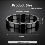 Shrandi primer plano de cuentas de hematite, muestra brillo y textura
