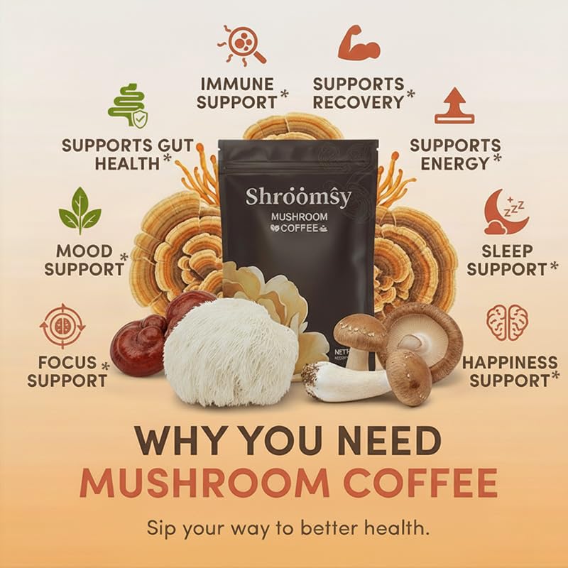 Shroomsy cucharada con porción medida mostrando control de raciones