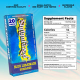 Shrumfuzed etiqueta con lista de hongos Lion's Mane Reishi Cordyceps Chaga