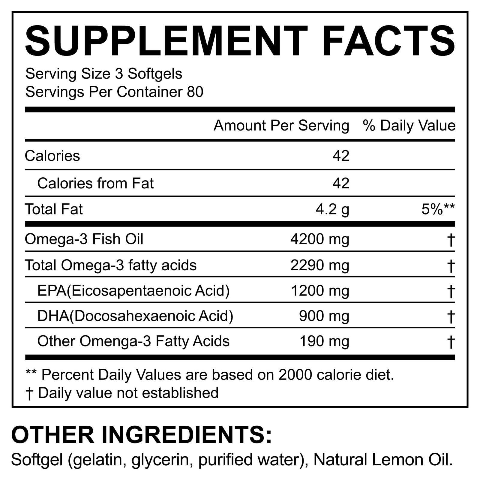shwdppmy etiqueta nutricional mostrando 1200 mg EPA y 900 mg DHA por porción