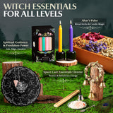 SHYSHINY velas de colores con incienso en soporte, perfectas para meditación