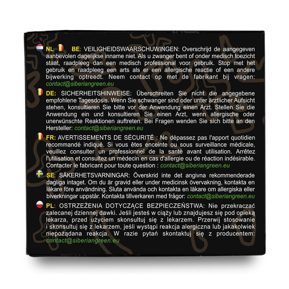 Siberian Green etiqueta mostrando origen Altái, información de procedencia clara