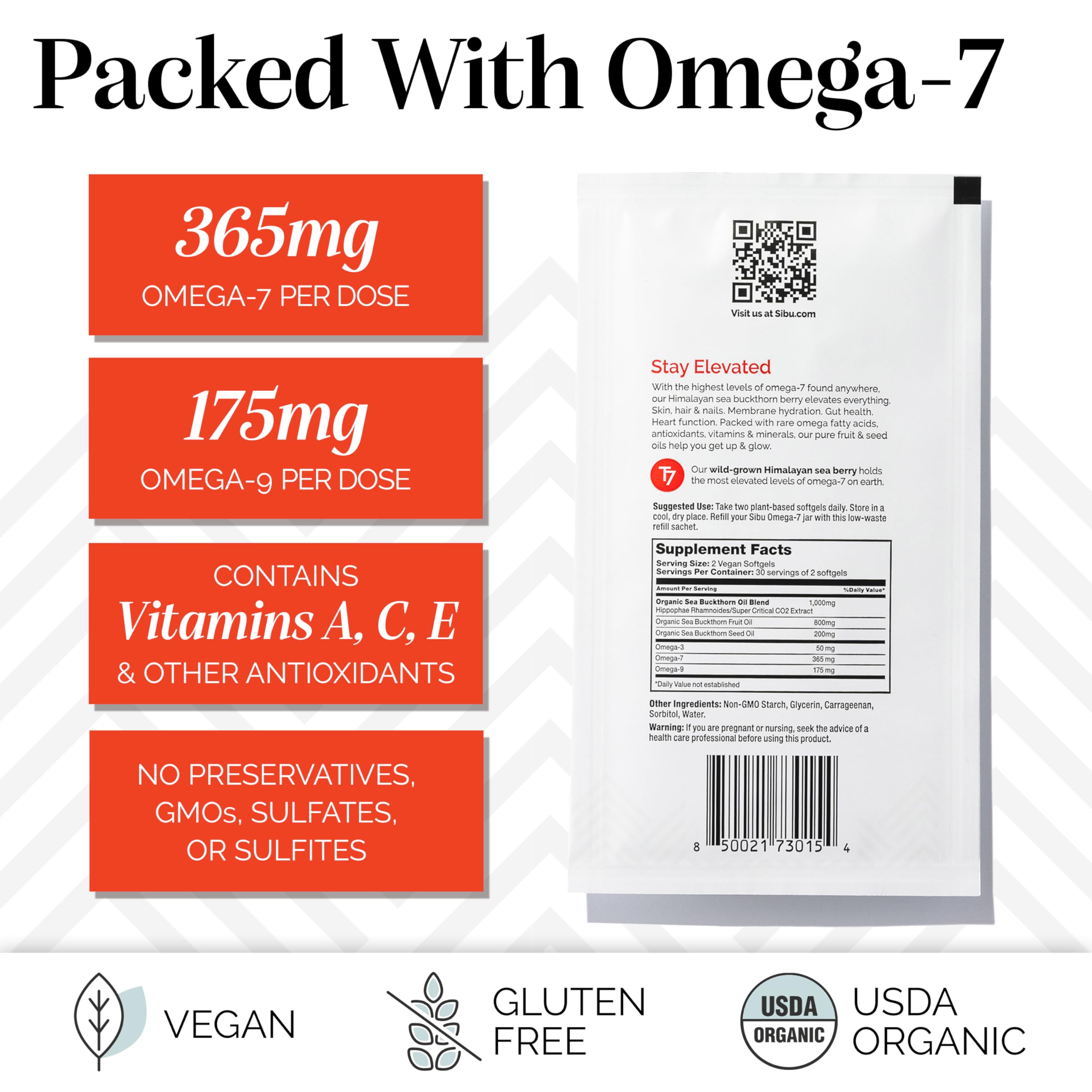 sibu etiqueta con sellos orgánicos y comercio justo para credibilidad